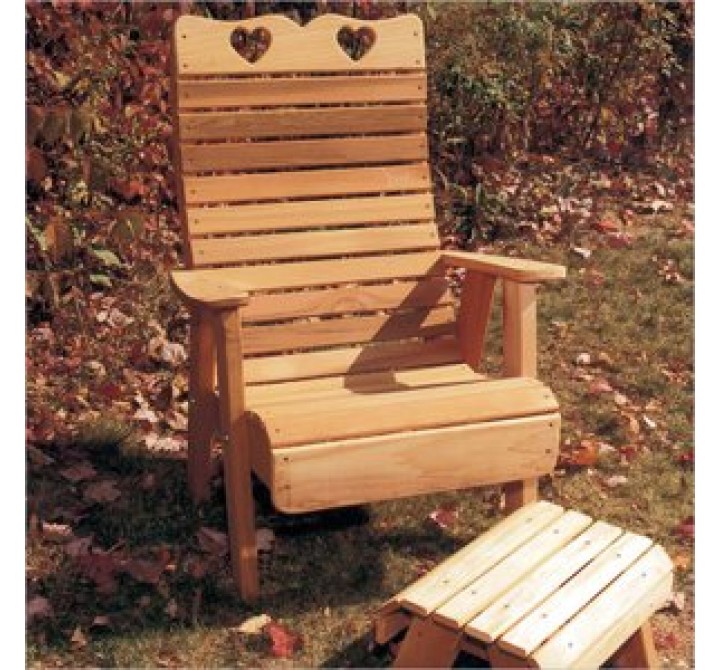 Creekvine Designs Cedar Country Hearts Patio Chair