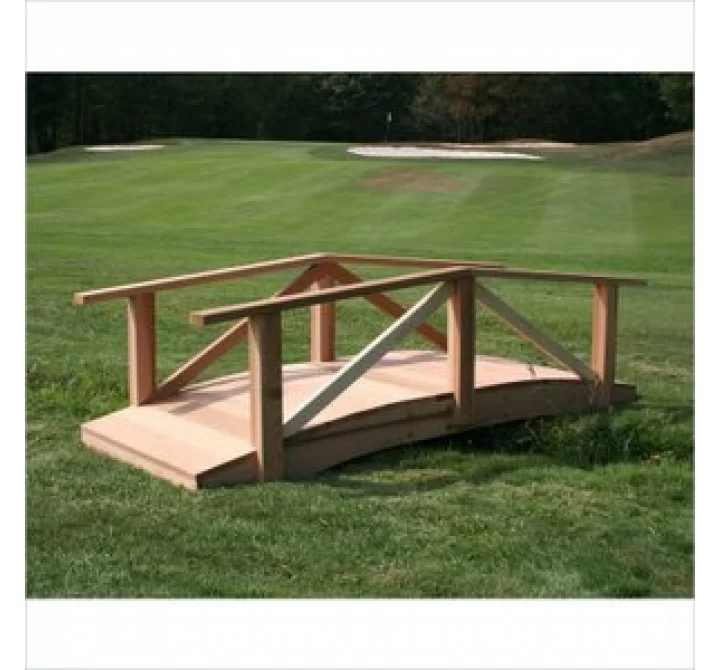 Creekvine Designs 12-Ft Cedar Pearl River Garden Bridge