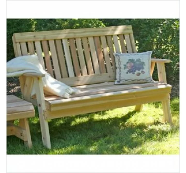Creekvine Designs 2-Inch Cedar Countryside Garden Bench