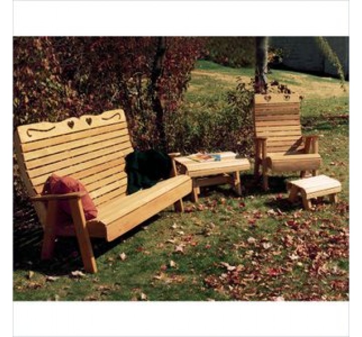 Creekvine Designs Cedar Country Hearts Patio Group