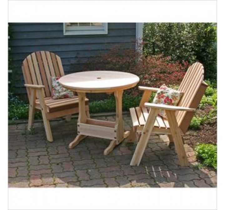 Creekvine Designs Cedar Fanback Bistro Set