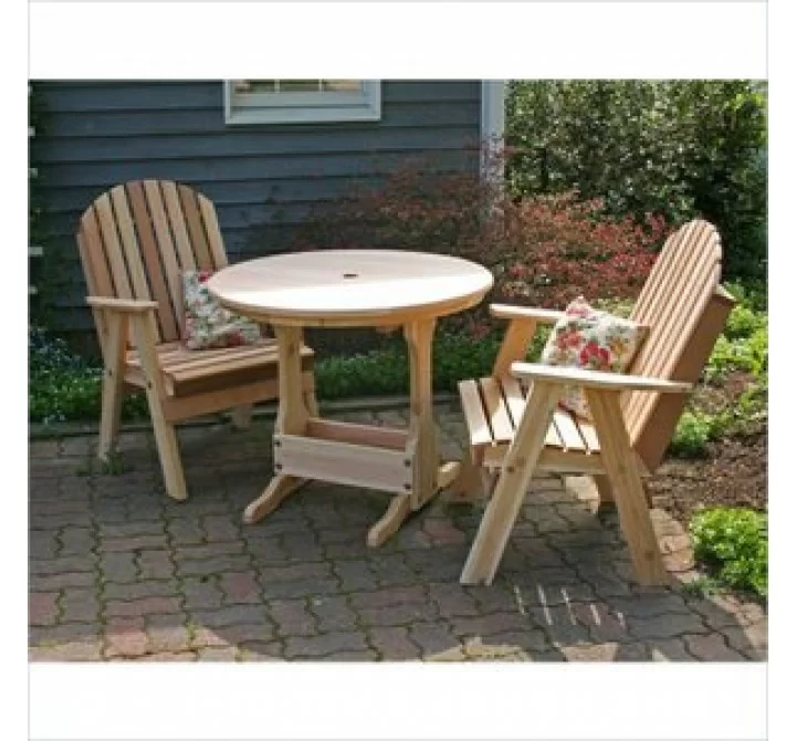 Creekvine Designs Cedar Fanback Bistro Set