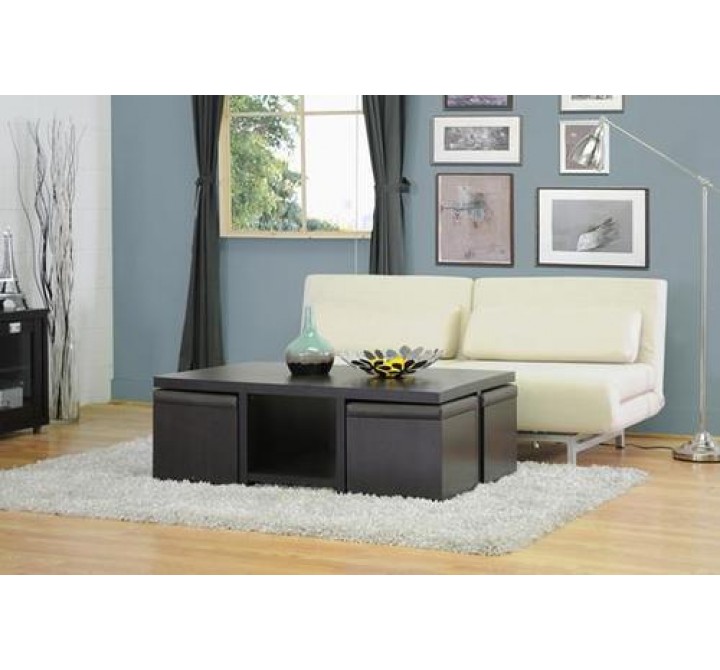 Baxton Studio Prescott Modern Table and Stool Set