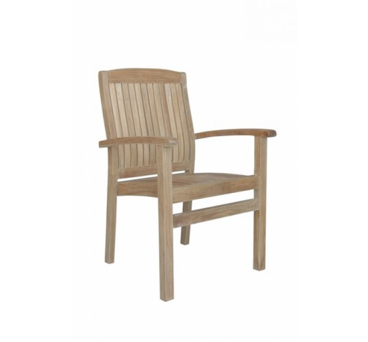 Anderson Teak Sahara Stackable Dining Armchair - Set of 4
