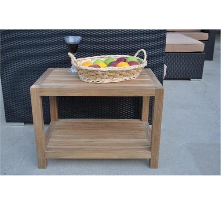 Anderson Teak 24" Windsor Side Table w/ 2 Tier