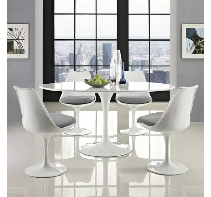 Modway Lippa 60" Oval-Shaped Dining Table