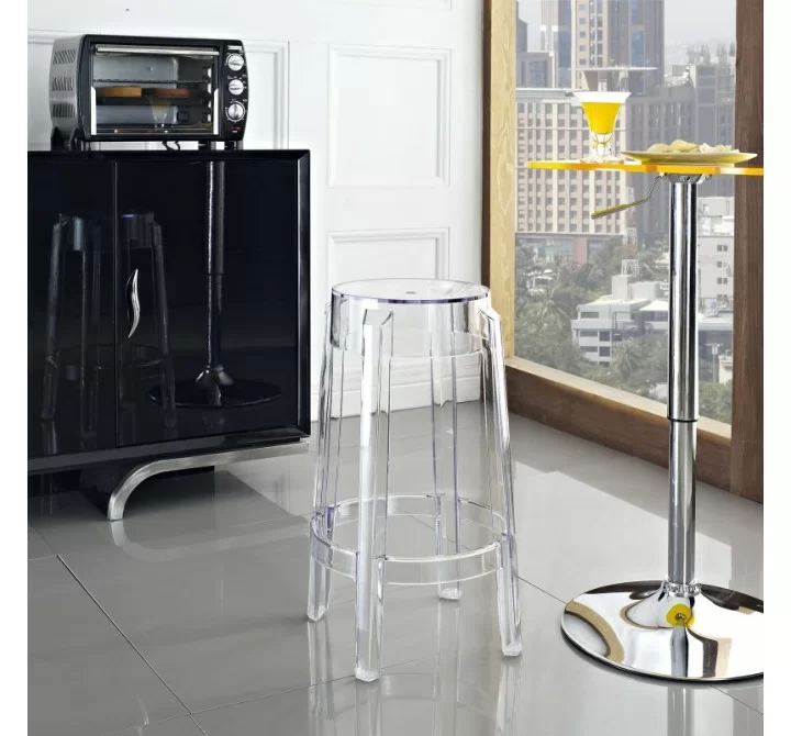 Modway Casper Counter Stool in Clear