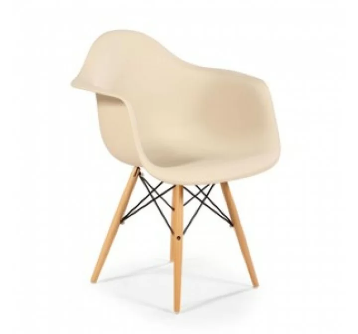 Stilnovo The Mid Century Eiffel Arm Chair with Wooden Dowel Legs