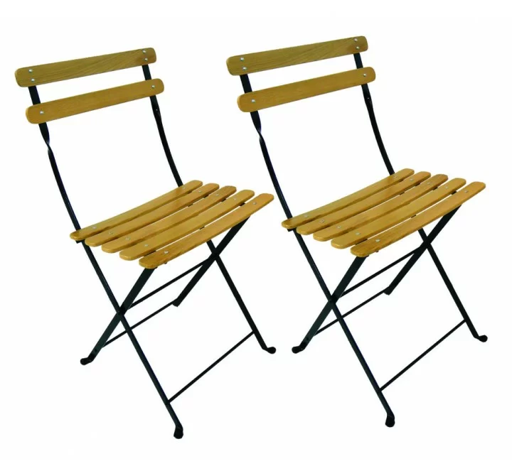 French Café Bistro Folding Side Chair - set of 2 