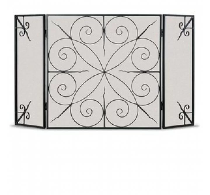 Fireside America Napa Forge Elements 3 Panel Screen - Brushed Bronze