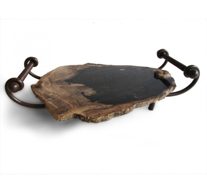 Stilnovo  Good Form Petrified Wood Serving Tray