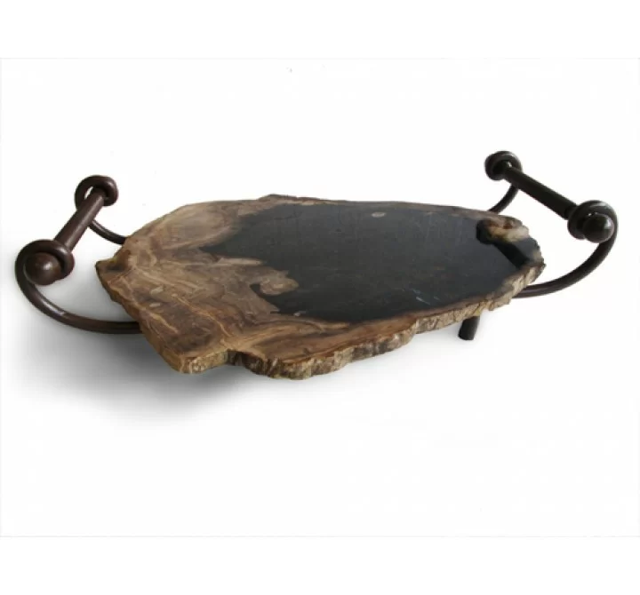 Stilnovo  Good Form Petrified Wood Serving Tray
