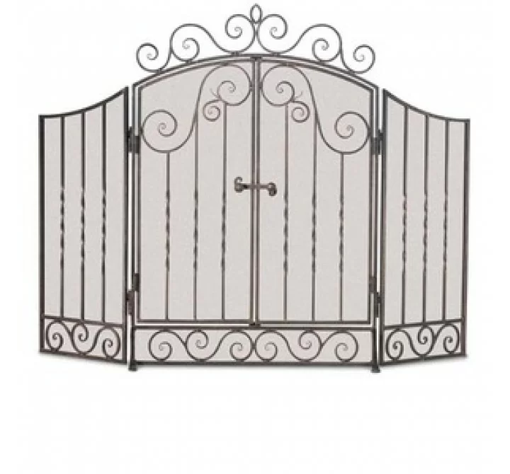 Fireside America Napa Forge 3 Panel Vienna Screen with Doors