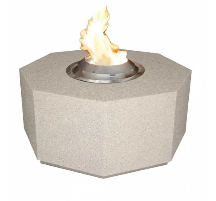Fireside America Octagon Gas Fire Pit With Bio Fuel Burner