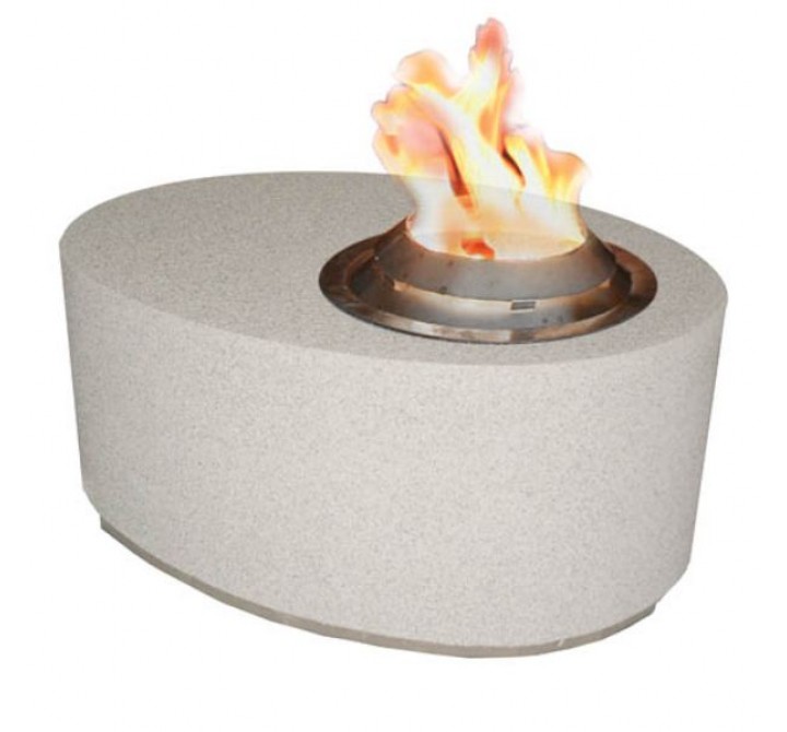 Fireside America Oval  Gas Fire Pit With Bio Fuel Burner