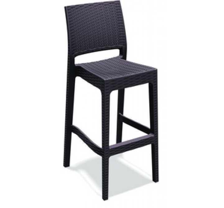 Jamaica Resin Wickerlook Barstool Chair - Angled