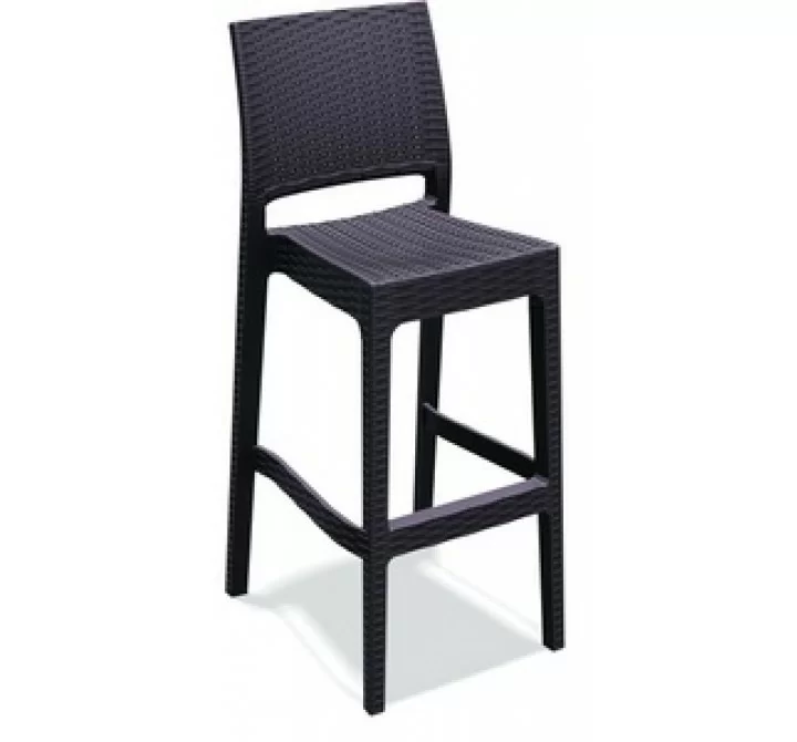 Jamaica Resin Wickerlook Barstool Chair - Angled