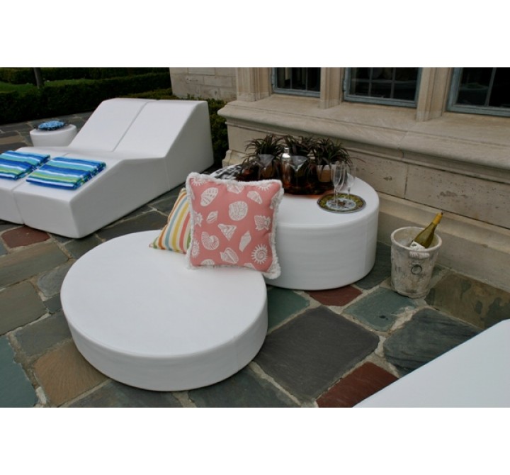 La Fete Note - Oval Ottoman - Lifestyle