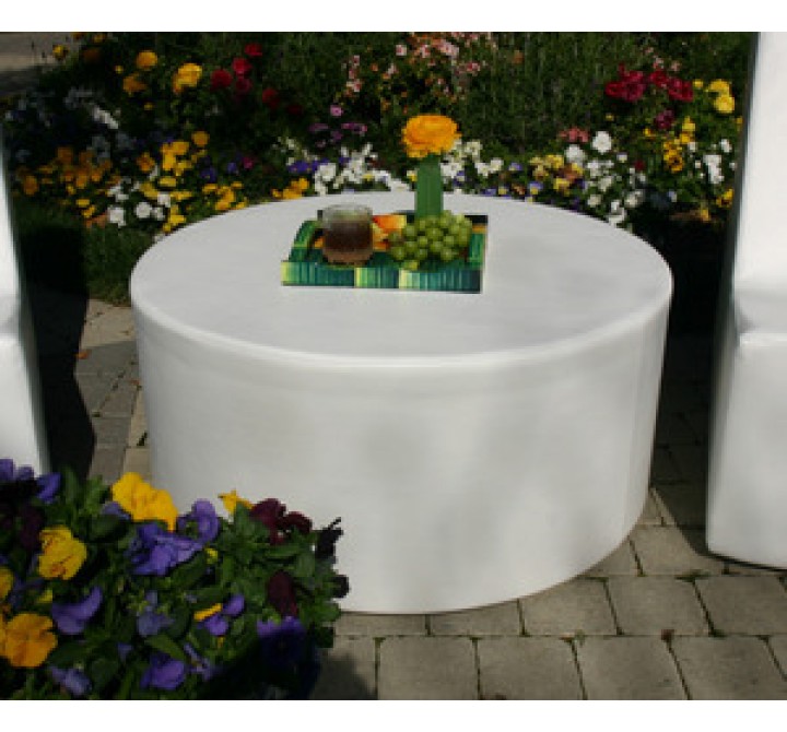 La Fete Puck Round Ottoman - Lifestyle