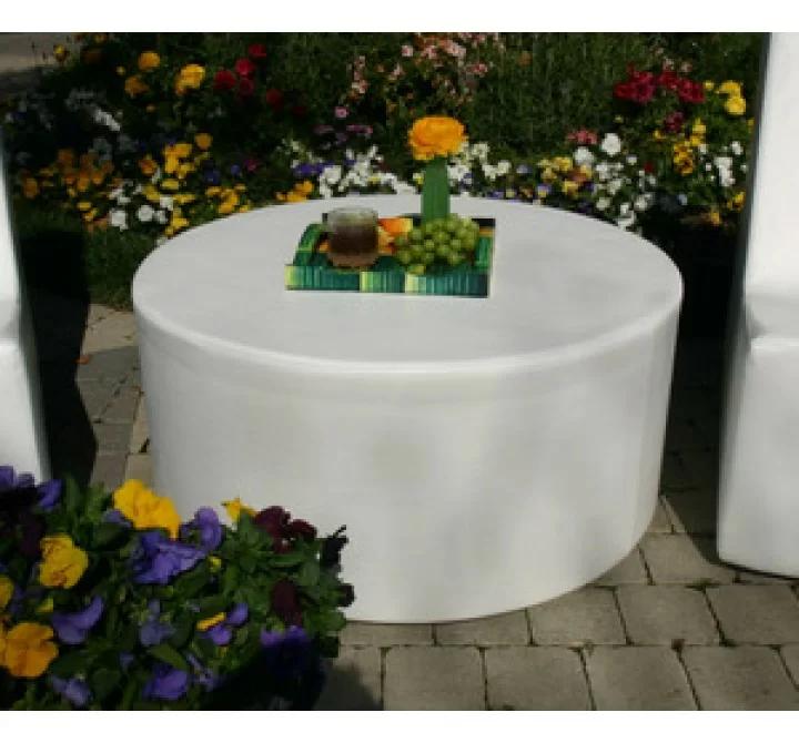 La Fete Puck Round Ottoman - Lifestyle