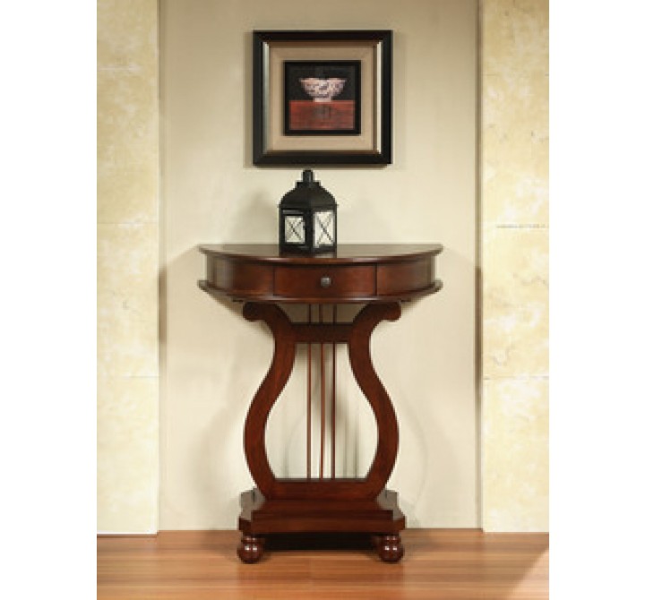 All Things Cedar Half Moon Harp Table