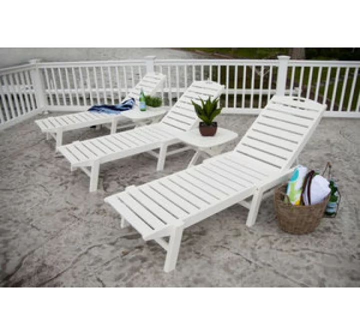 POLYWOOD¨ Nautical 21-inch x 18" Side Table