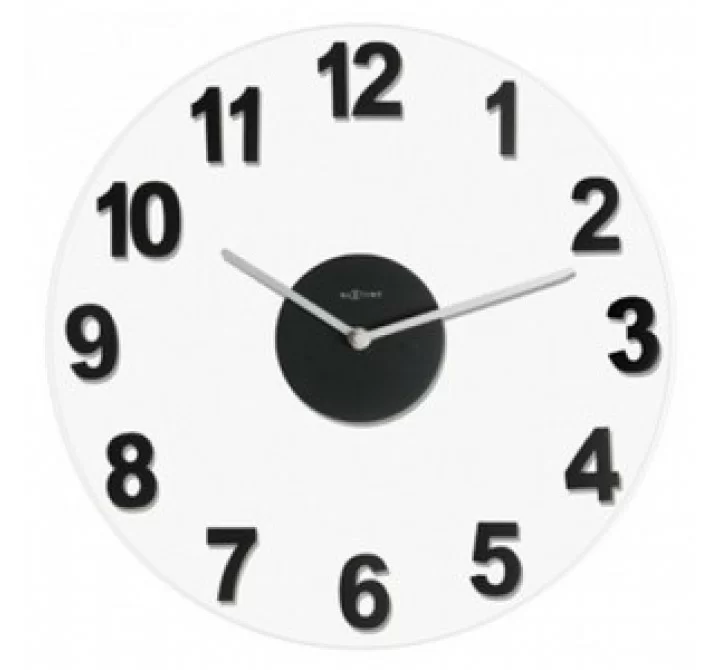 Stilnovo The Woody Clock - Black/Clear