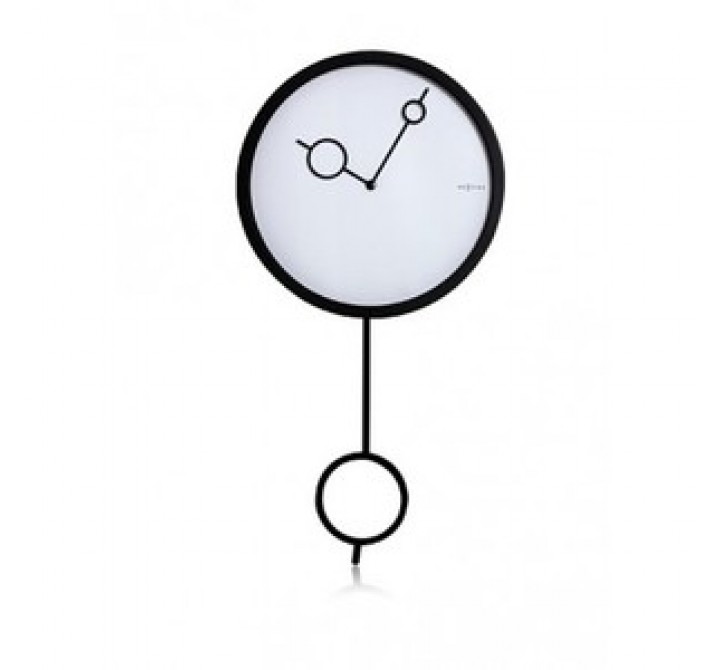 Stilnovo The Hole in Wall Pendulum Clock - Black