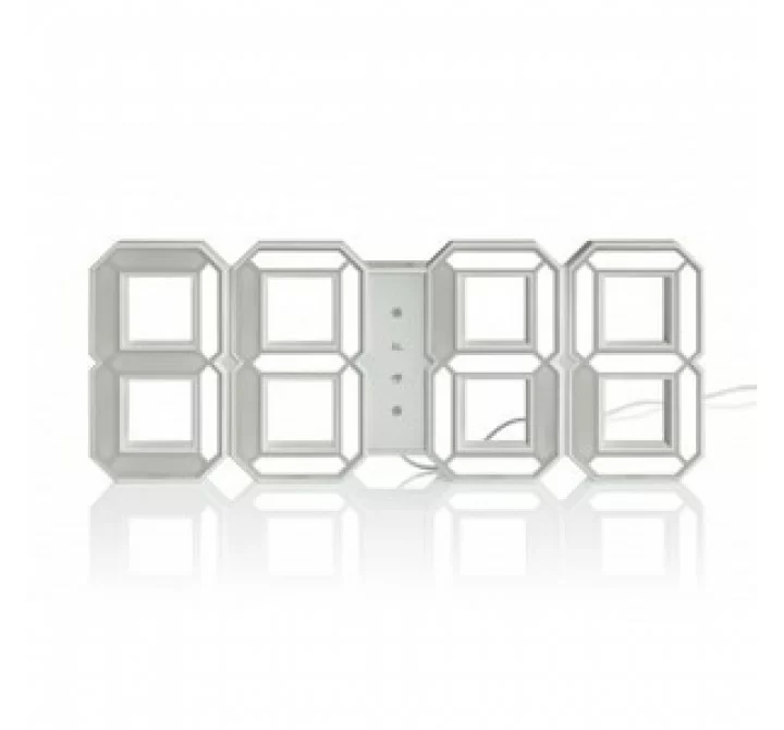 Stilnovo The White LED Clock - Silver