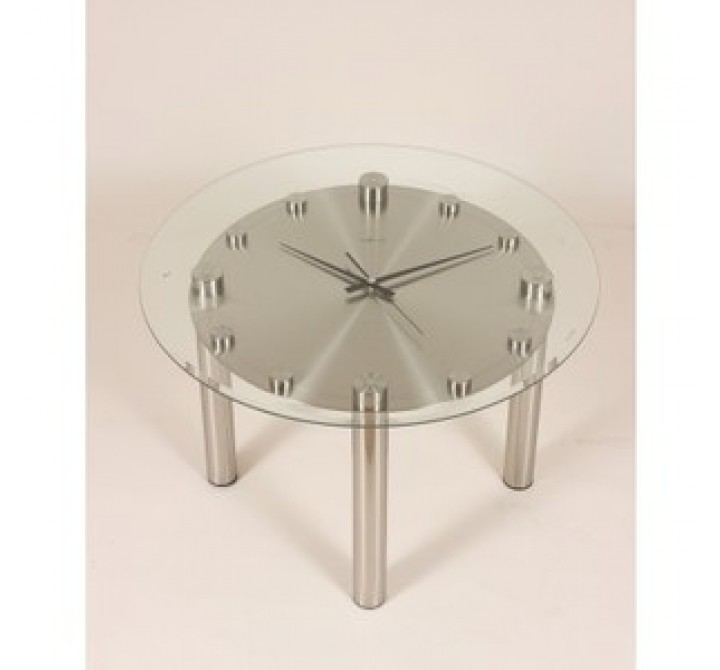 Stilnovo  Tisch Coffee Table Clock - Glass/Silver
