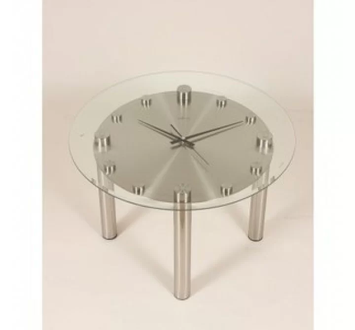 Stilnovo  Tisch Coffee Table Clock - Glass/Silver