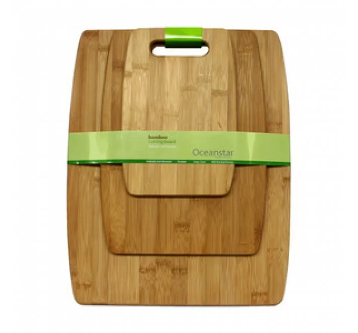 Oceanstar 3-Piece Bamboo Cutting Board Set 