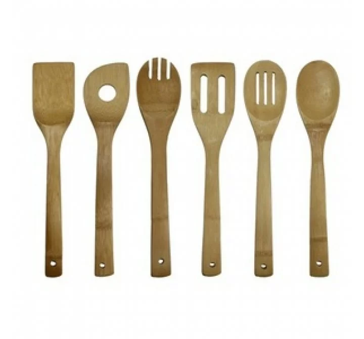 Oceanstar 6 Piece Bamboo Cooking Utensil Set 