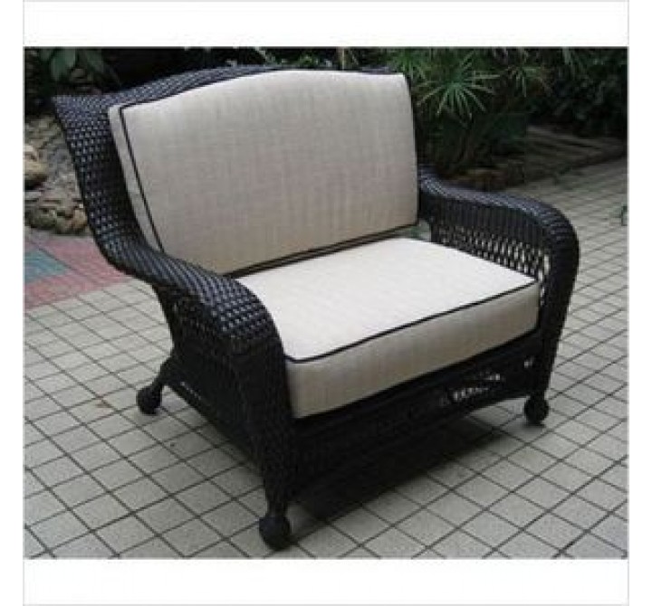 Outdoor Greatroom Company Chair and a Half - NO Cushions - Front Side Angle