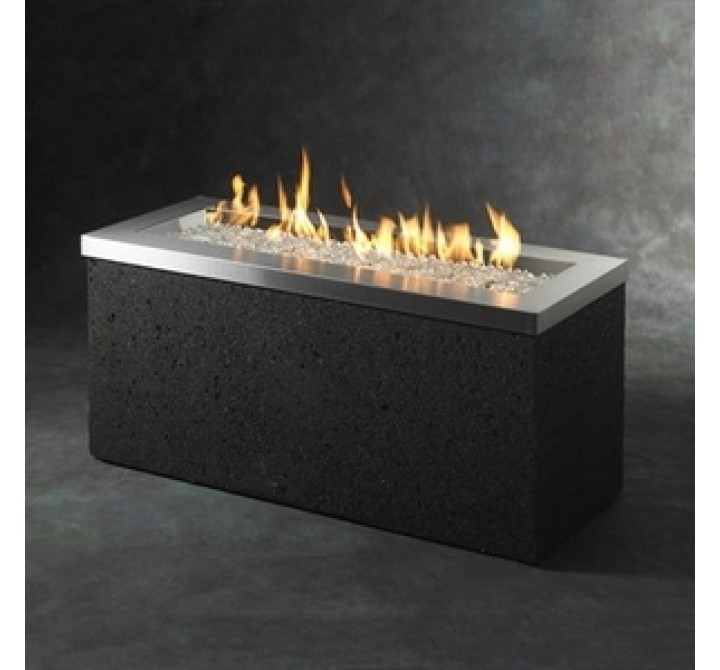 Outdoor Greatroom Company Key Largo Linear Burner Design Fire Pi - Lit 