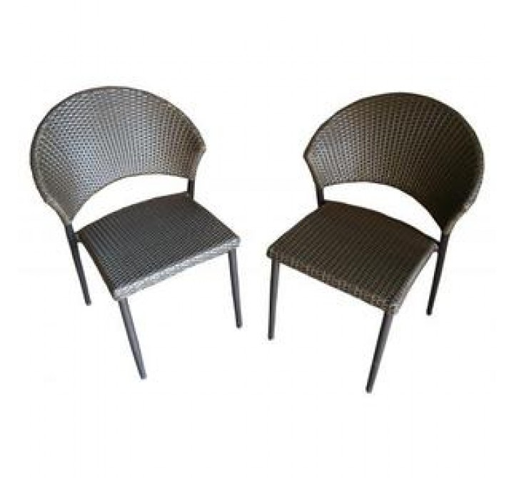 Outdoor Greatroom Company Patio Bistro Chair - Set of Two - Set in Angle
