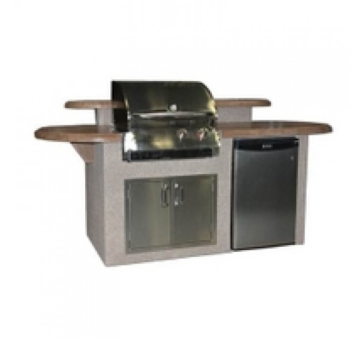 Outdoor Greatroom Company St. James Outdoor Kitchen - Front Side Angle