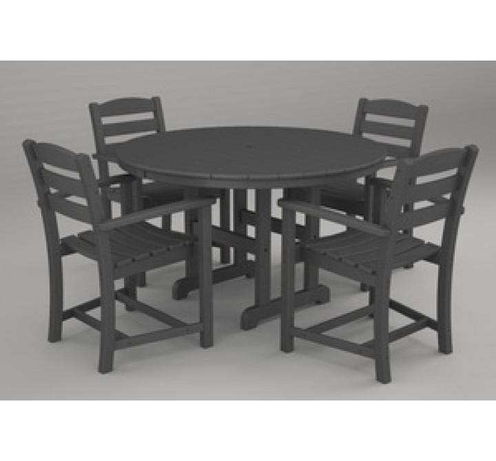 Poly-Wood La Casa 5-Pc. Dining Set in Slate Grey