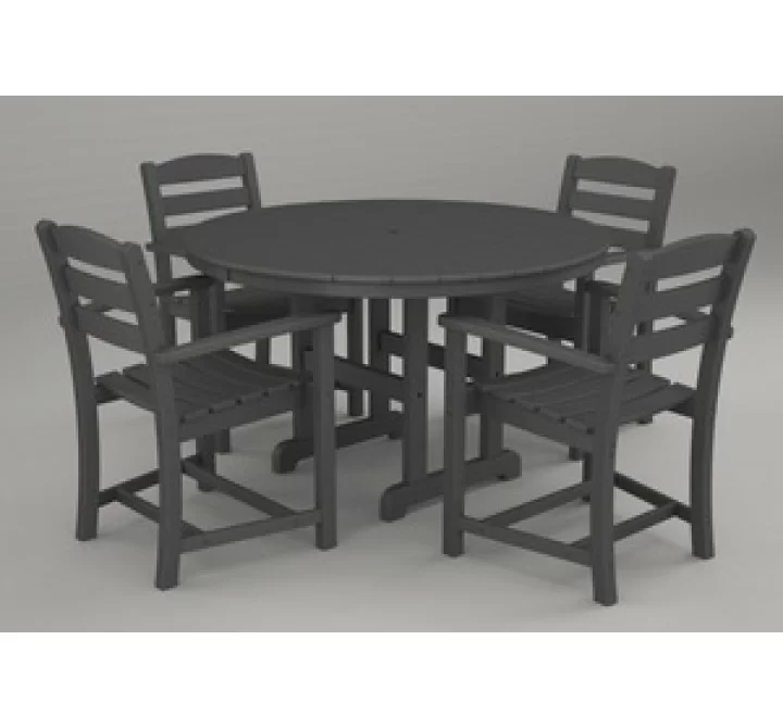 Poly-Wood La Casa 5-Pc. Dining Set in Slate Grey