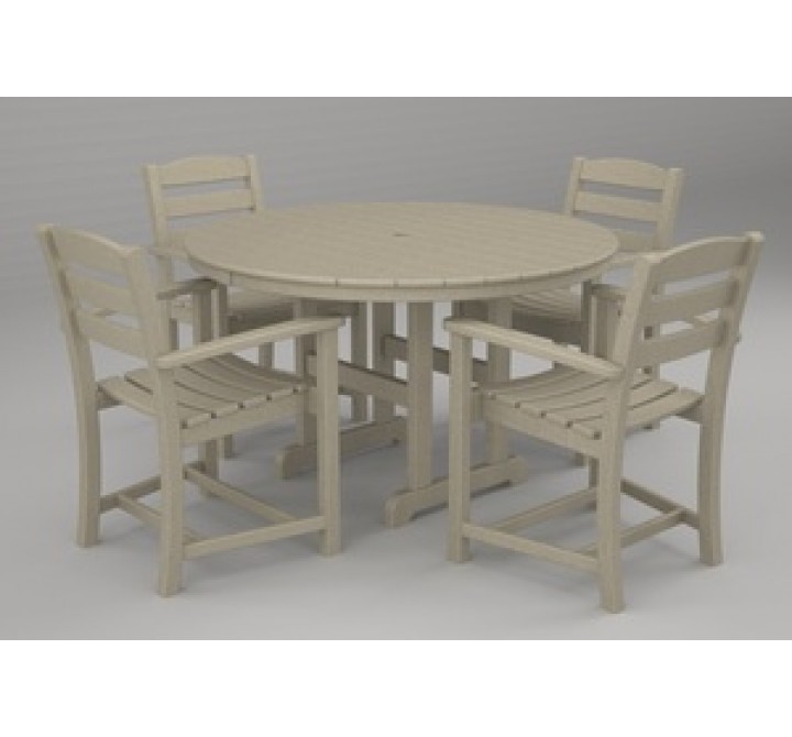Poly-Wood La Casa 5-Pc. Dining Set in Sand