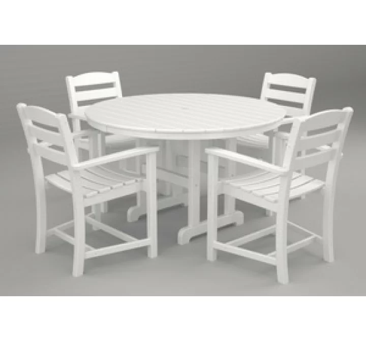 Poly-Wood La Casa 5-Pc. Dining Set in White