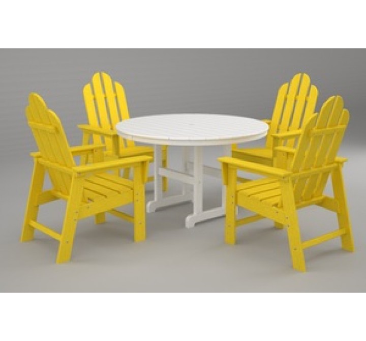 Poly-Wood Long Island 5-Pc. Dining Set in Lemon