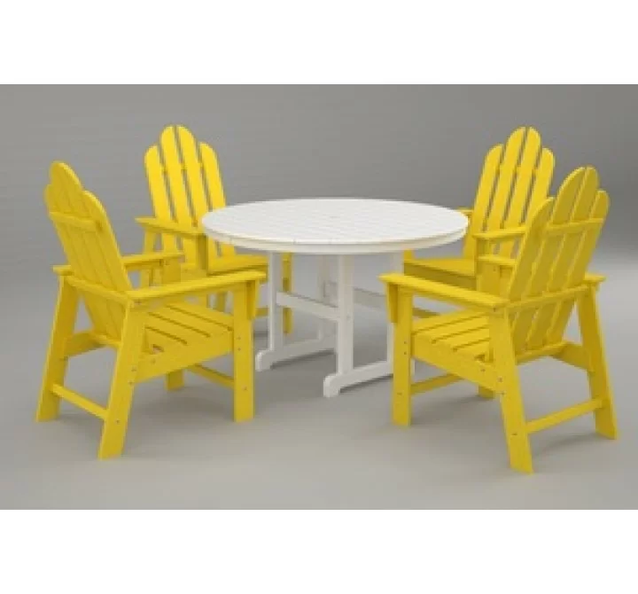 Poly-Wood Long Island 5-Pc. Dining Set in Lemon