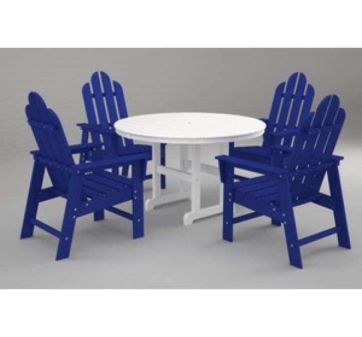 Poly-Wood Long Island 5-Pc. Dining Set in Pacific Blue