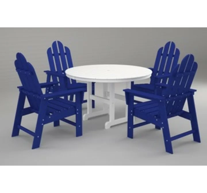 Poly-Wood Long Island 5-Pc. Dining Set in Pacific Blue