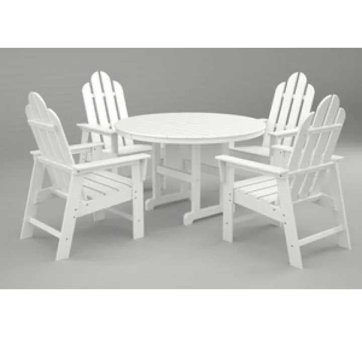 Poly-Wood Long Island 5-Pc. Dining Set in White
