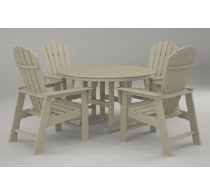 Poly-Wood South Beach 5-Pc. Dining Set in Sand
