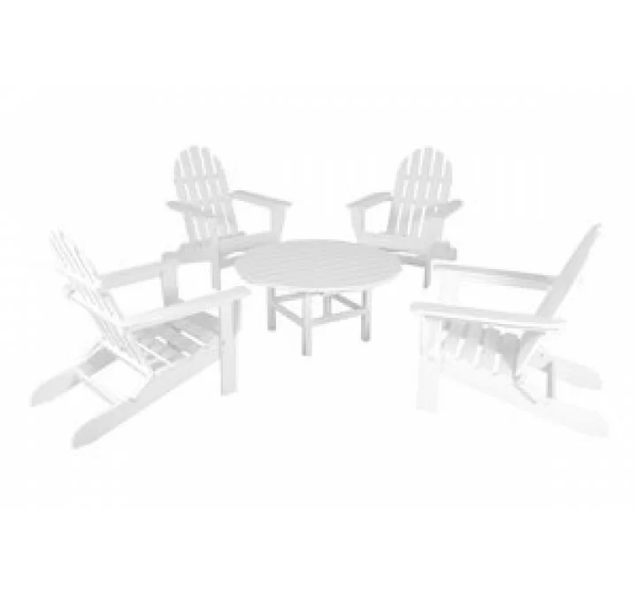 POLYWOOD¨ Classic Adirondack 5-Piece Conversation Group