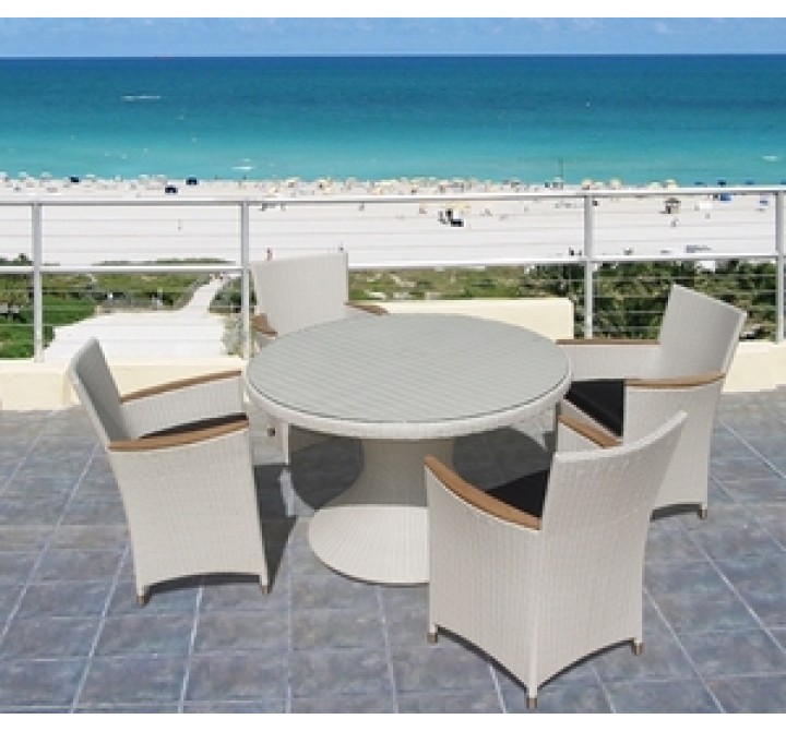Royal Teak White Helena Chair White Wash - Set of 2
