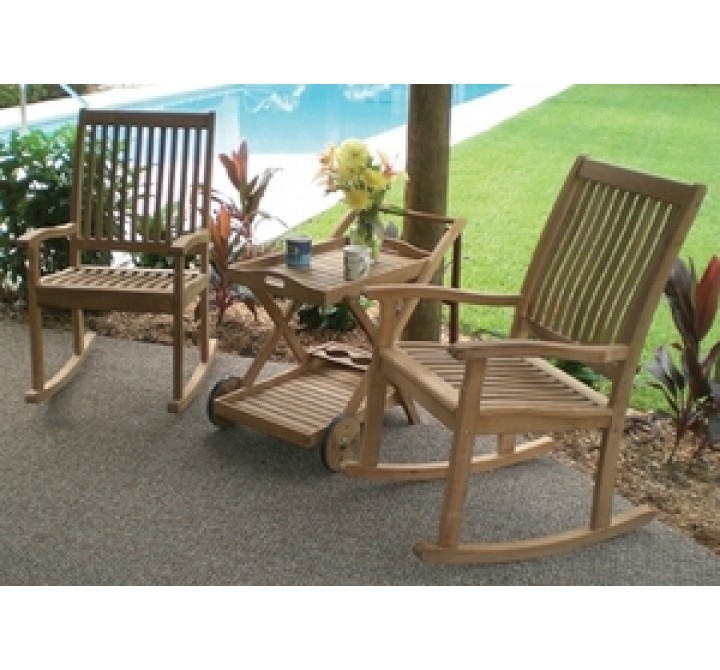 Royal Teak Highback Rocking Chair
